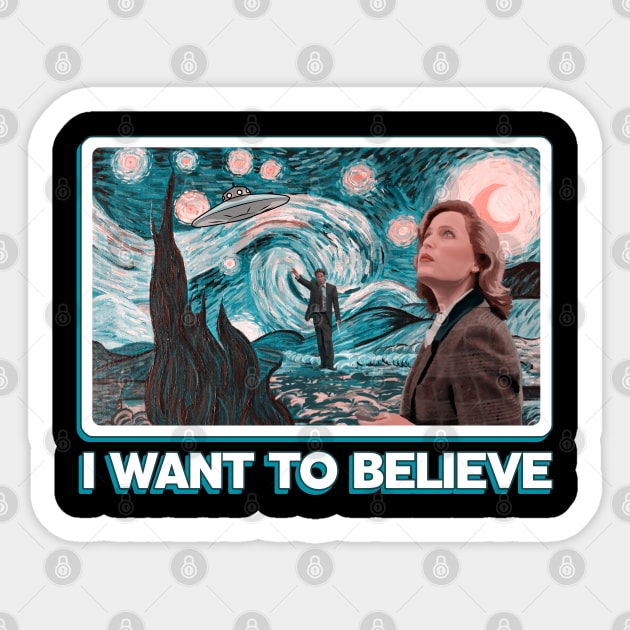 I Want To Believe... in You. Sticker by ChromaticD